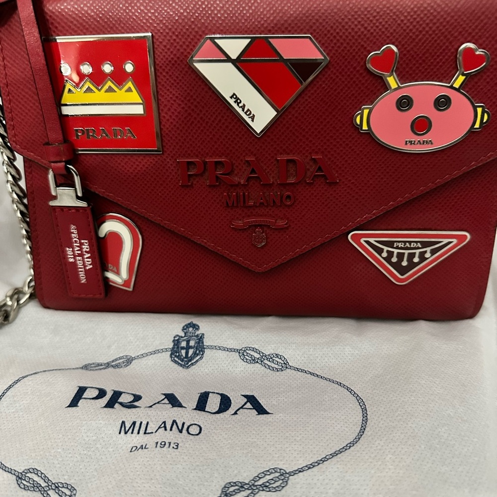 Prada Monochrome Saffiano Leather Shoulder Bag -Special Edition